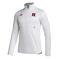 adidas Rutgers Scarlet Knights 2023 Sideline AEROREADY Half-Zip Top