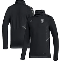 adidas San Jose Earthquakes COLDRDY Raglan Warmup Pullover Jacket