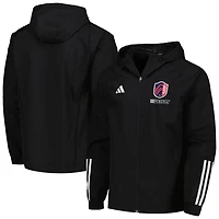 adidas St Louis City SC All-Weather Raglan Hoodie Full-Zip Jacket