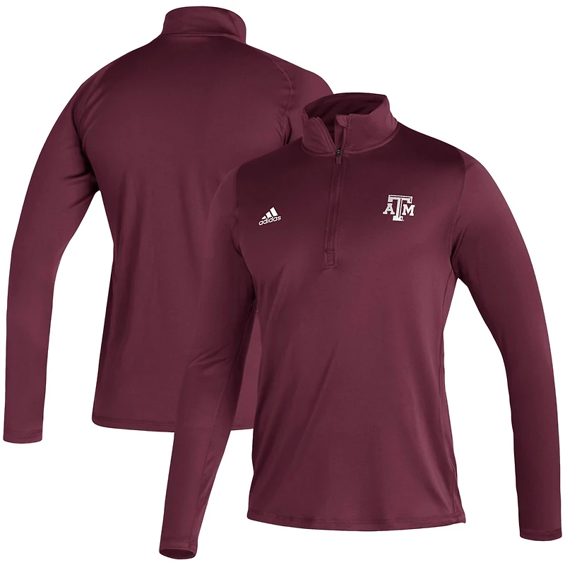 adidas Texas AM Aggies Freelift Sport Raglan Quarter-Zip Jacket