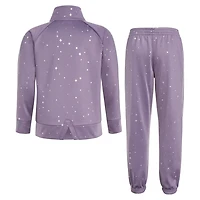 adidas Toddler Girls' Allover Glam Tricot Track Jacket and Pants Set