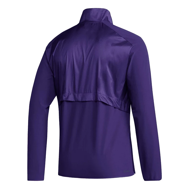 adidas Washington Huskies Sideline AEROREADY Raglan Sleeve Quarter-Zip Jacket