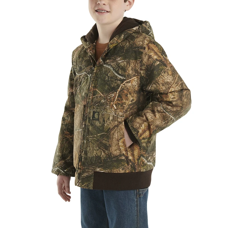 Carhartt Zip-Front Canvas Insulated Hooded Camo Jacket