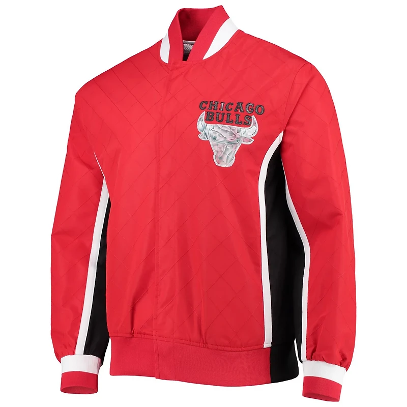 Chicago Bulls Mitchell  Ness Hardwood Classics 75th Anniversary Authentic Warmup Full-Snap Jacket