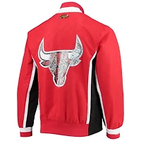 Chicago Bulls Mitchell  Ness Hardwood Classics 75th Anniversary Authentic Warmup Full-Snap Jacket