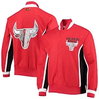 Chicago Bulls Mitchell  Ness Hardwood Classics 75th Anniversary Authentic Warmup Full-Snap Jacket