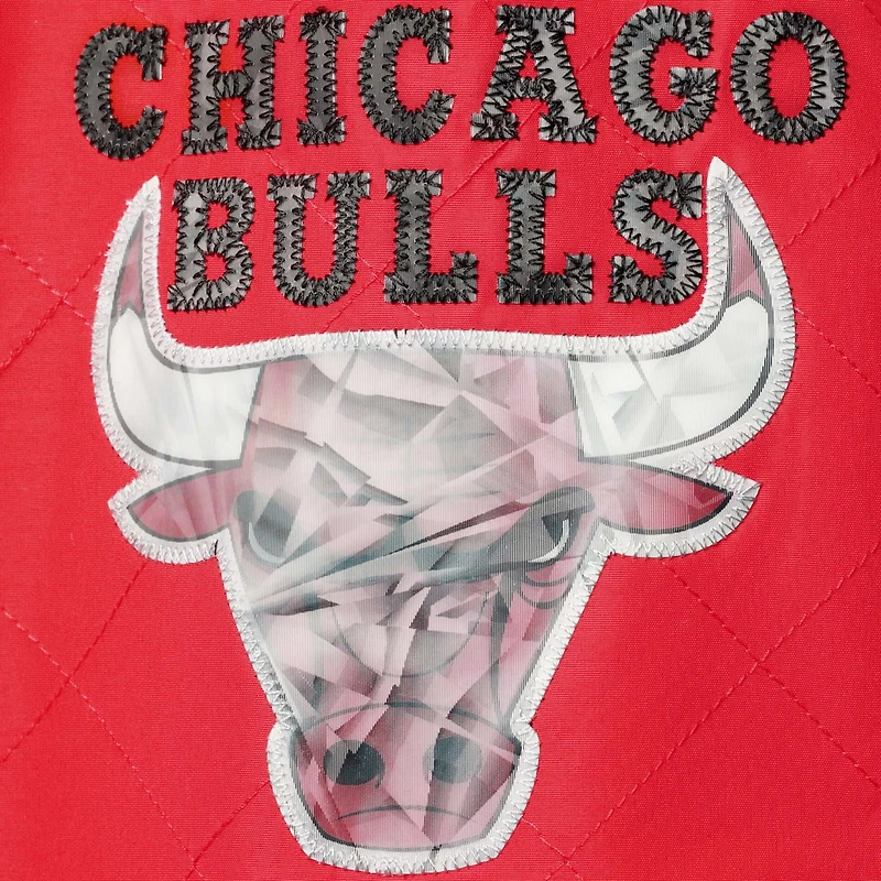 Chicago Bulls Mitchell  Ness Hardwood Classics 75th Anniversary Authentic Warmup Full-Snap Jacket
