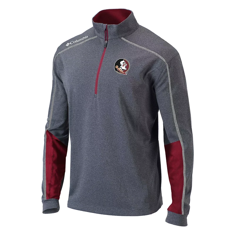 Columbia /Garnet Florida State Seminoles Omni-Wick Shotgun 20 Quarter-Zip Pullover Top