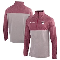 Columbia /Gray Indiana Hoosiers Omni-Wick Rockin' It Quarter-Zip Pullover Top