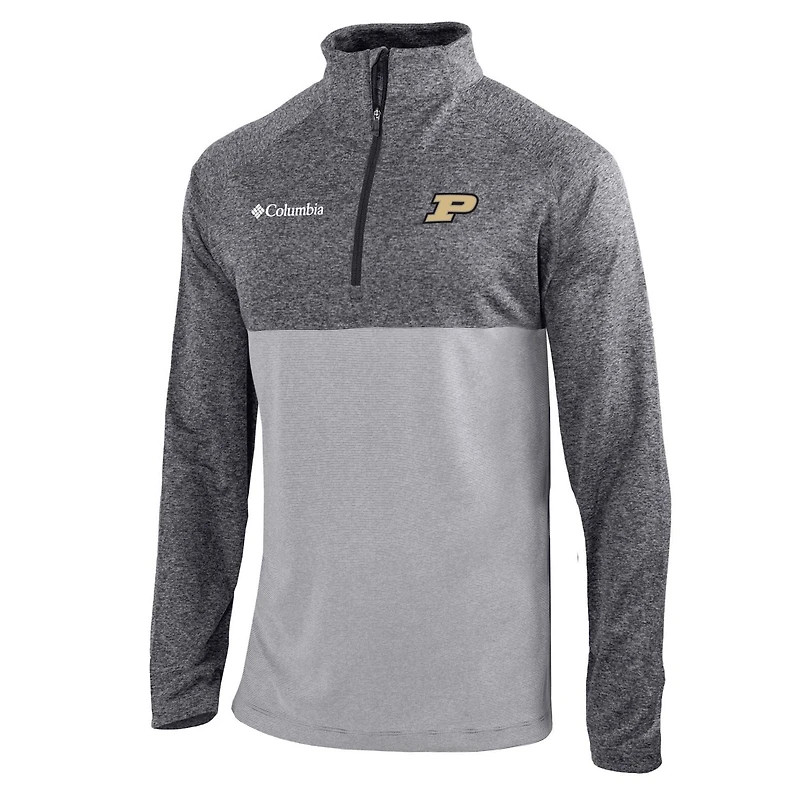 Columbia /Light Purdue Boilermakers Omni-Wick Rockin' It Quarter-Zip Pullover Top