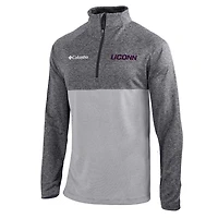 Columbia /Light UConn Huskies Omni-Wick Rockin' It Quarter-Zip Pullover Top