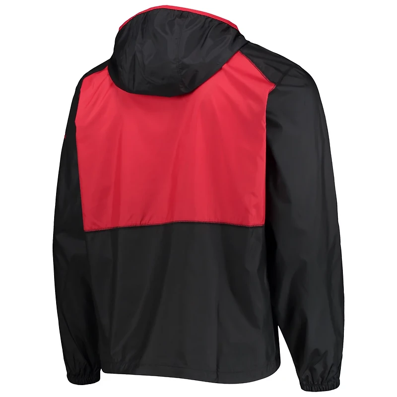 Columbia /Scarlet Nebraska Huskers Flash Forward Hoodie Full-Zip Lightweight Windbreaker