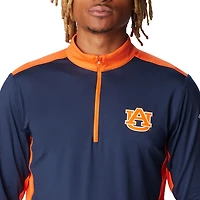 Columbia Auburn Tigers Tech Trail Omni-Shade Quarter-Zip Top
