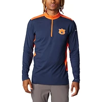Columbia Auburn Tigers Tech Trail Omni-Shade Quarter-Zip Top