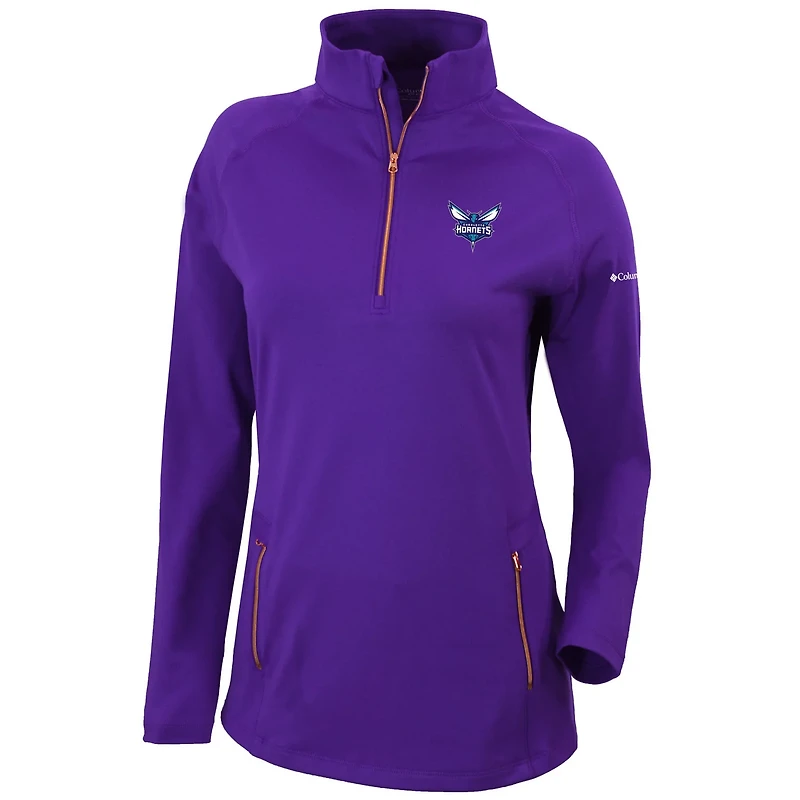 Columbia Charlotte Hornets Omni-Wick Outward Nine Quarter-Zip Pullover Top
