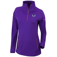 Columbia Charlotte Hornets Omni-Wick Outward Nine Quarter-Zip Pullover Top