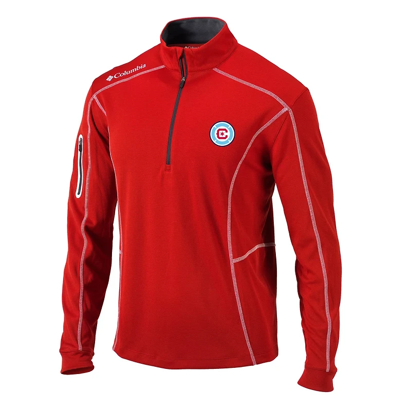 Columbia Chicago Fire Omni-Wick Shotgun Quarter-Zip Pullover Top