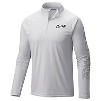 Columbia Chicago Sox Terminal Tackle Omni-Shade Raglan Quarter-Zip Pullover Top