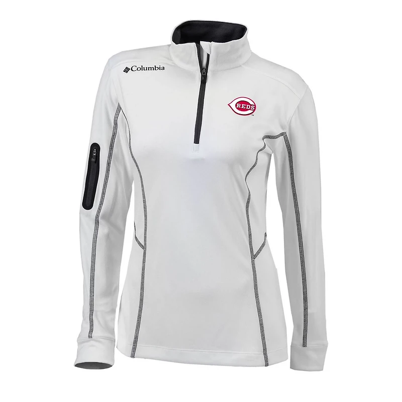 Columbia Cincinnati Reds Omni-Wick Shotgun Quarter-Zip Pullover Top