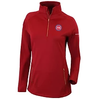 Columbia Detroit Pistons Omni-Wick Outward Nine Quarter-Zip Pullover Top