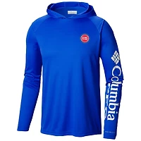 Columbia Detroit Pistons Terminal Tackle Long Sleeve Hoodie T-Shirt