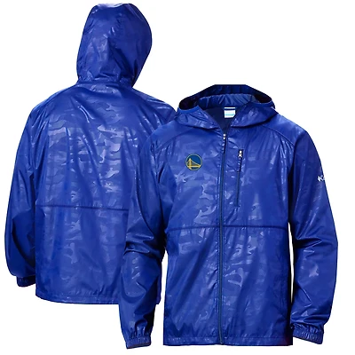Columbia Golden State Warriors Camo Flash Forward Full-Zip Windbreaker Jacket