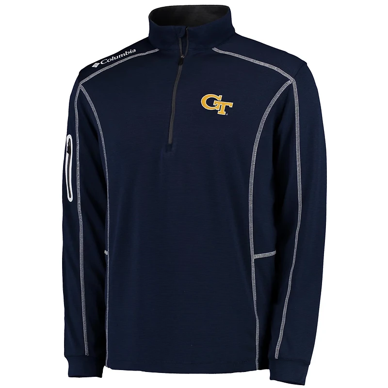Columbia Golf Georgia Tech Yellow Jackets Shotgun Omni-Wick Quarter-Zip Pullover Jacket