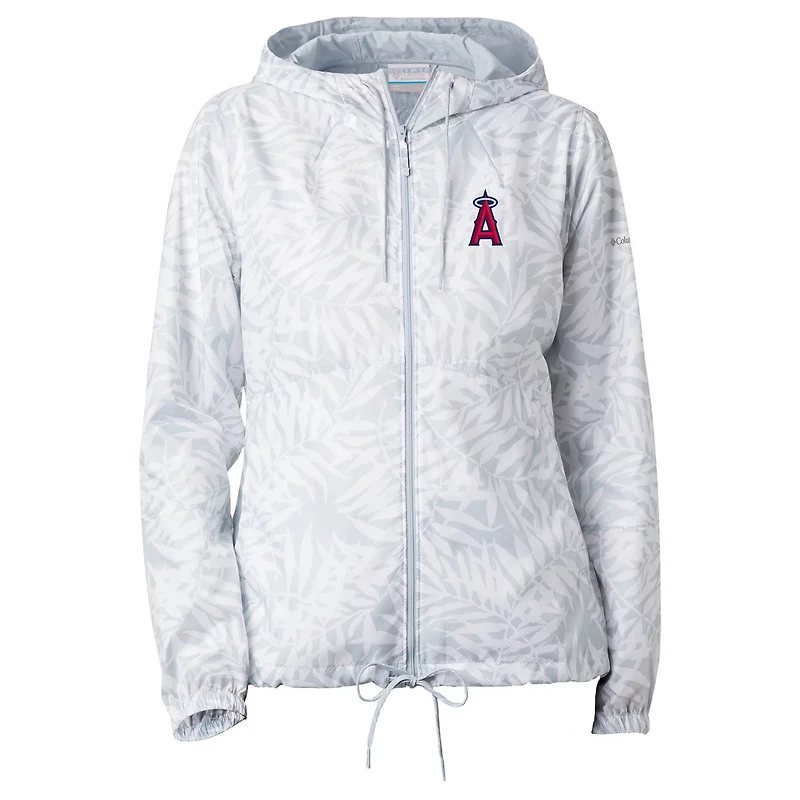 Columbia Gray Los Angeles Angels Flash Forward Full-Zip Windbreaker Jacket