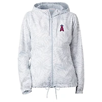 Columbia Gray Los Angeles Angels Flash Forward Full-Zip Windbreaker Jacket