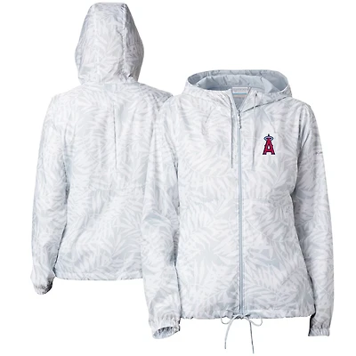 Columbia Gray Los Angeles Angels Flash Forward Full-Zip Windbreaker Jacket
