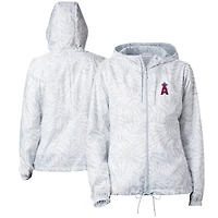 Columbia Gray Los Angeles Angels Flash Forward Full-Zip Windbreaker Jacket