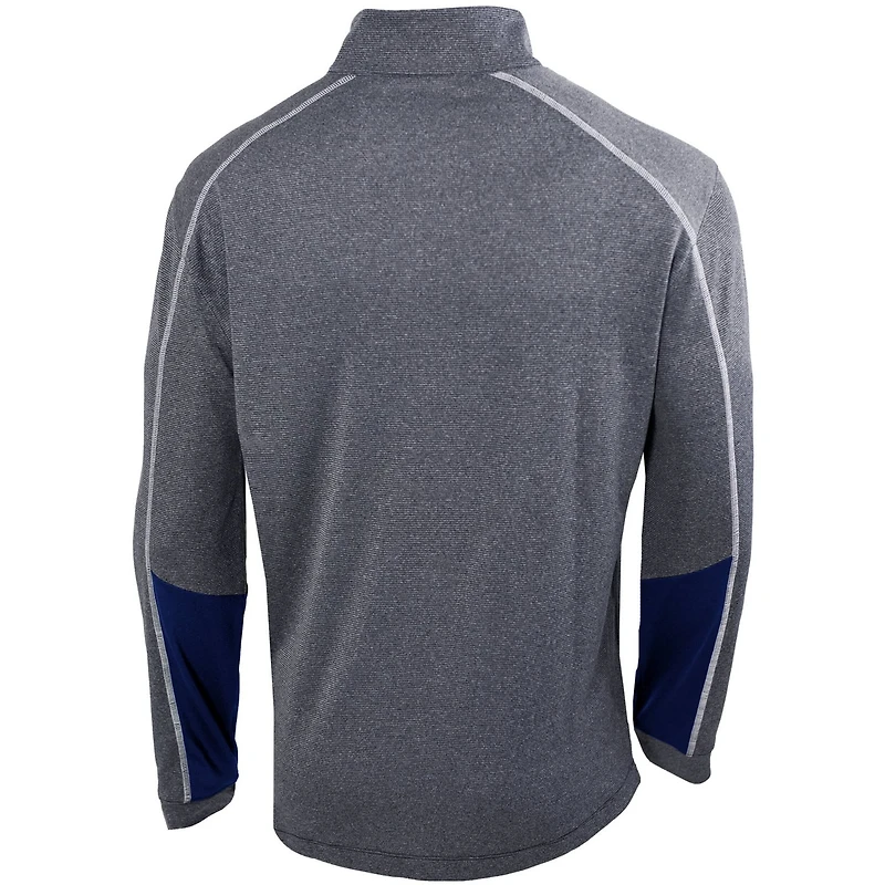 Columbia Heathered Gray/ Indiana Pacers Omni-Wick Shotgun 20 Quarter-Zip Pullover Top