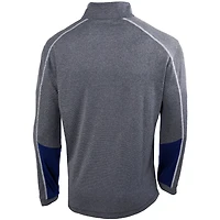 Columbia Heathered Gray/ Indiana Pacers Omni-Wick Shotgun 20 Quarter-Zip Pullover Top