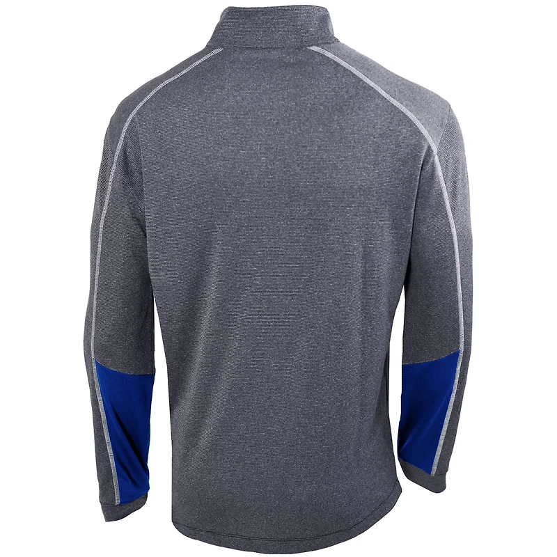 Columbia Heathered Gray/ Oklahoma City Thunder Omni-Wick Shotgun 20 Quarter-Zip Pullover Top