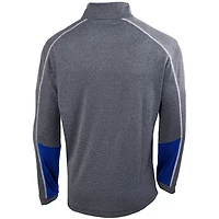 Columbia Heathered Gray/ Oklahoma City Thunder Omni-Wick Shotgun 20 Quarter-Zip Pullover Top