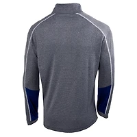 Columbia Heathered Gray/ Penn State Nittany Lions Omni-Wick Shotgun 20 Quarter-Zip Pullover Top