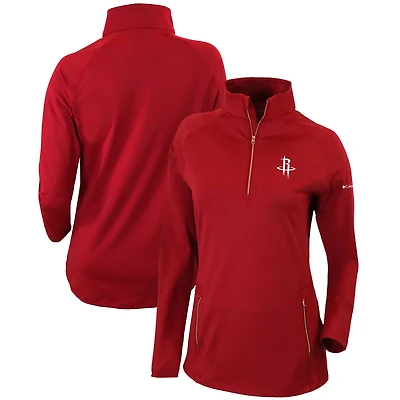 Columbia Houston Rockets Omni-Wick Outward Nine Quarter-Zip Pullover Top