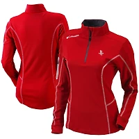 Columbia Houston Rockets Omni-Wick Shotgun Quarter-Zip Pullover Top