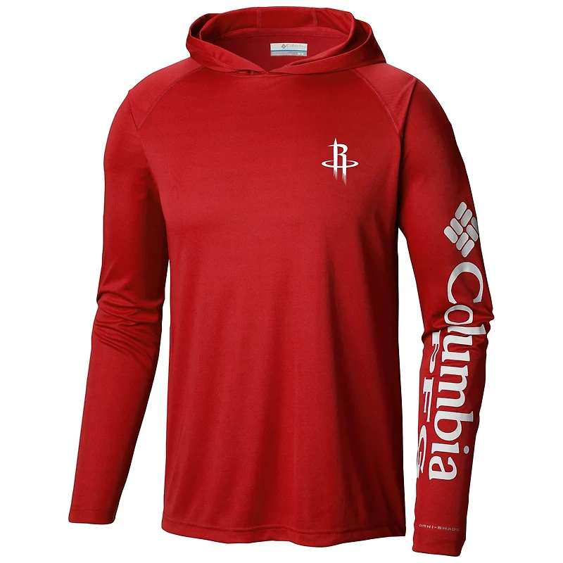 Columbia Houston Rockets Terminal Tackle Long Sleeve Hoodie T-Shirt