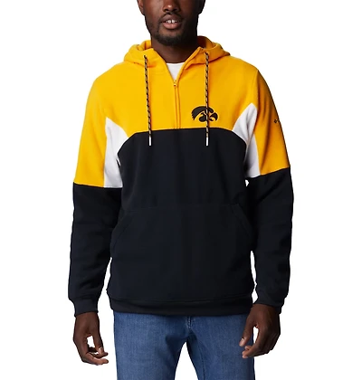 Columbia Iowa Hawkeyes Lodge Quarter-Zip Hoodie