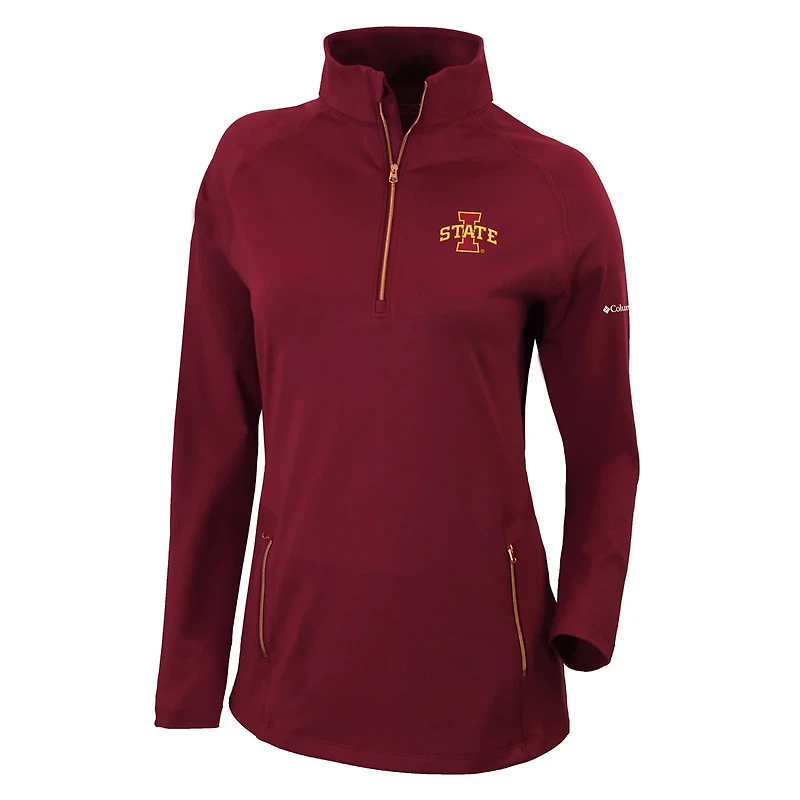 Columbia Iowa State Cyclones Outward Nine Quarter-Zip Pullover Top