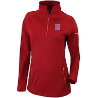Columbia LA Clippers Omni-Wick Outward Nine Quarter-Zip Pullover Top