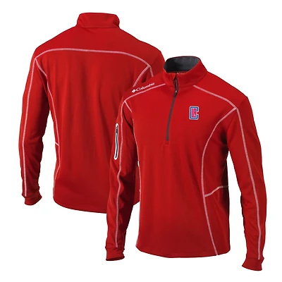 Columbia LA Clippers Shotgun Quarter-Zip Pullover Jacket