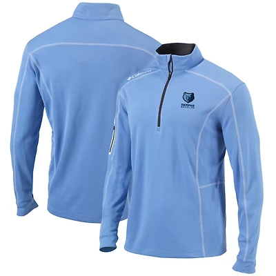 Columbia Light Memphis Grizzlies Shotgun Omni-Wick Quarter-Zip Pullover Jacket