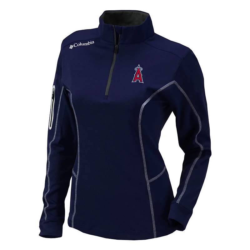 Columbia Los Angeles Angels Omni-Wick Shotgun Quarter-Zip Pullover Top