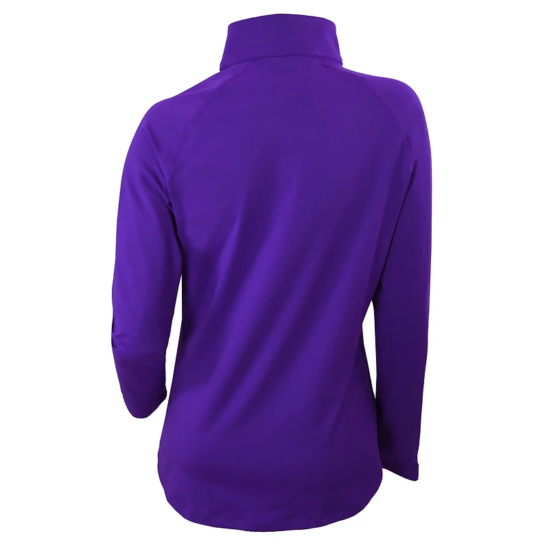 Columbia Los Angeles Lakers Omni-Wick Outward Nine Quarter-Zip Pullover Top