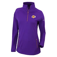 Columbia Los Angeles Lakers Omni-Wick Outward Nine Quarter-Zip Pullover Top