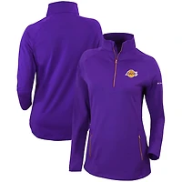 Columbia Los Angeles Lakers Omni-Wick Outward Nine Quarter-Zip Pullover Top