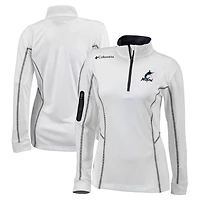 Columbia Miami Marlins Omni-Wick Shotgun Quarter-Zip Pullover Top