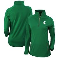 Columbia Michigan State Spartans Outward Nine Quarter-Zip Pullover Top